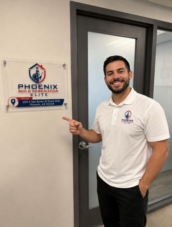 Phoenix Mold Remediation Elite office storefront signage